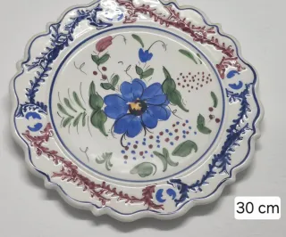 Plato decorativo cerámica pintada