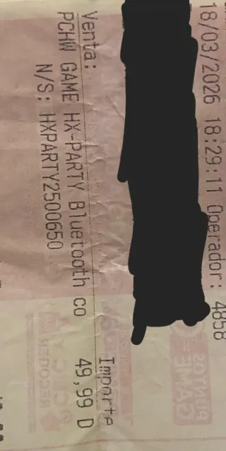 Auriculares GAME HX-PARTY Bluetooth 2 en 1