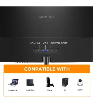 NUEVO Monitor Curvo KOORUI 24° Pulgadas FHD 100Hz