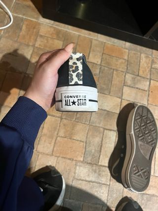 Converse All Star leopardo negras