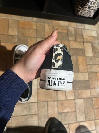 Converse All Star leopardo negras