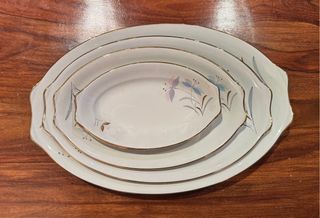 Vajilla de porcelana pintada a mano de 1966