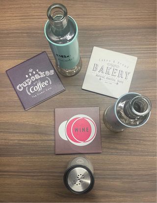 Set olio/aceto/sale con piattino My Home