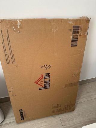 Cubreradiador Aosom Madera y Ratán