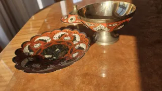 Juego de recipientes decorados