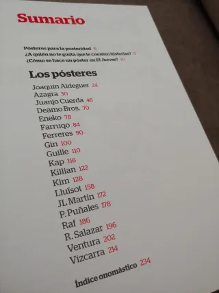 Libro El Jueves con ilustración y firma dentro