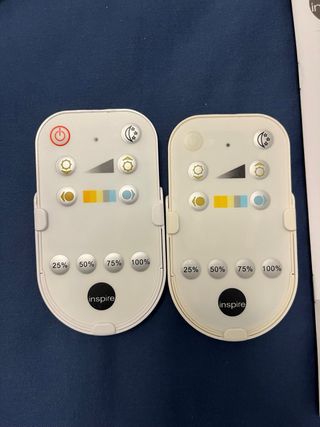 Dos Plafón LED Techo 76cm con mando a distancia