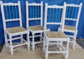 Sillas de madera restauradas (Set de 4)