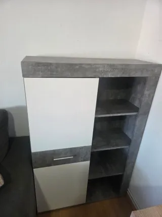Mueble TV y estantería modular