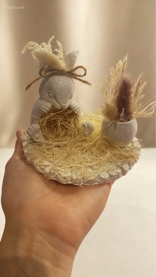 Bomboniera Pasquale Ceramica e Juta