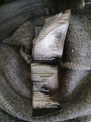 the north face pile zip woman size XS black