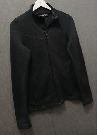 the north face pile zip woman size XS black