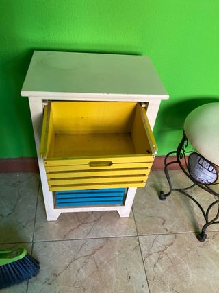 Mueble auxiliar madera 3 cajones