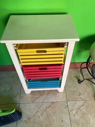 Mueble auxiliar madera 3 cajones