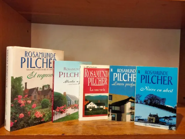 5 libros de Rosamunde Pilcher, excelente estado