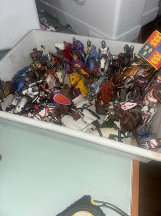 Figuras Caballeros Medievales Plomo,hay sobre 30