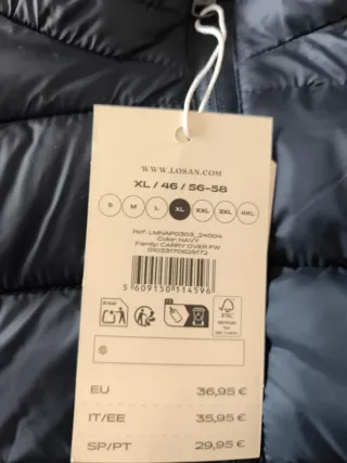 Chaleco acolchado negro