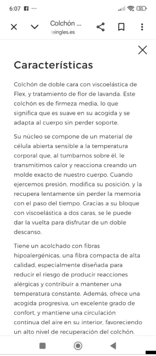 150x190 NUEVO FLEX ESENCIA VISCO EXPO COLCHON