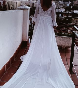 Vestido de Novia Encaje Manga Larga