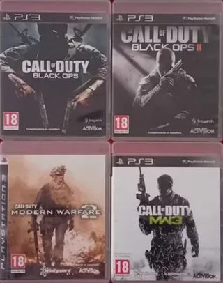 Pack 4 Juegos Call of Duty PS3