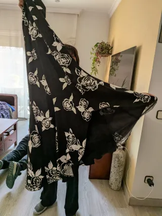 Vestido largo estampado floral