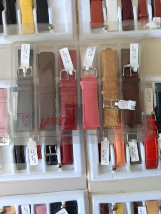 Lote correas piel para reloj