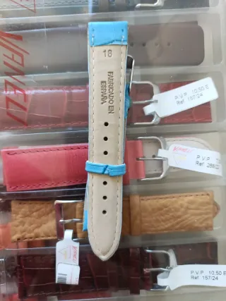 Lote correas piel para reloj