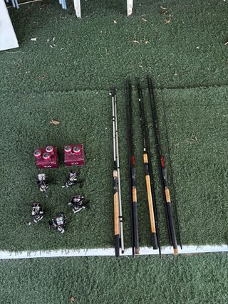 Canne da pesca all'inglese e mulinelli da pesca