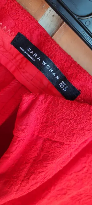 Pantalón Zara Rojo