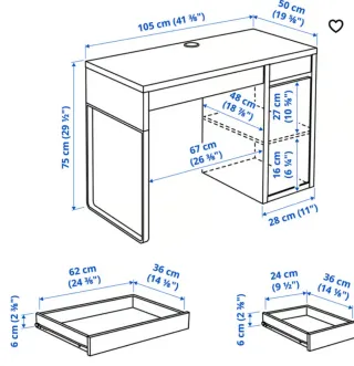 Escritorio blanco Ikea