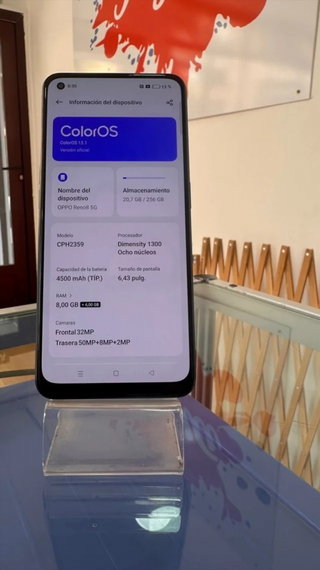 Oppo Reno8 5G Negro 256GB 8GB RAM