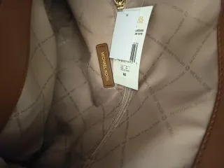 Bolso Michael Kors Marrón y Dorado Auténtico