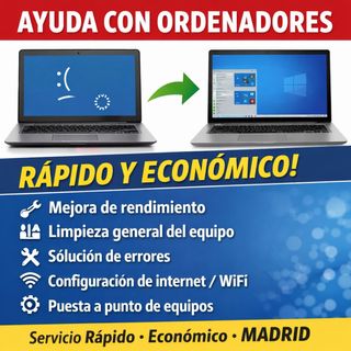 AYUDA CON ORDENADORES – RÁPIDO Y ECONÓMICO