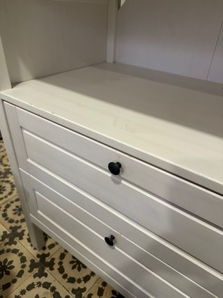 Cambiador IKEA SUNDVIK Blanco con colchon y funda