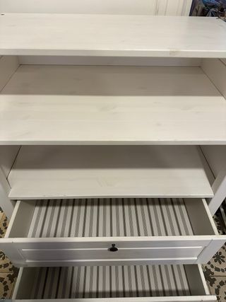 Cambiador IKEA SUNDVIK Blanco con colchon y funda