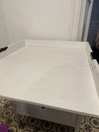 Cambiador IKEA SUNDVIK Blanco con colchon y funda