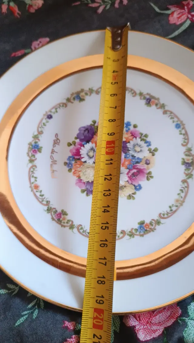 Plato de colección vintage floral