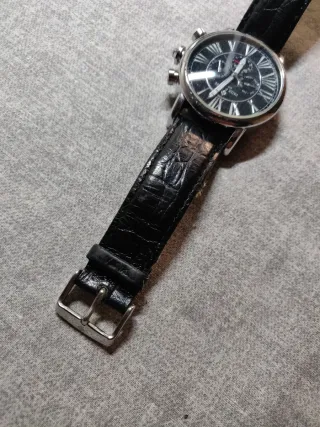 Orologio automatico nero e argento