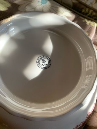 Ensaladera La Cartuja Roja y Blanca