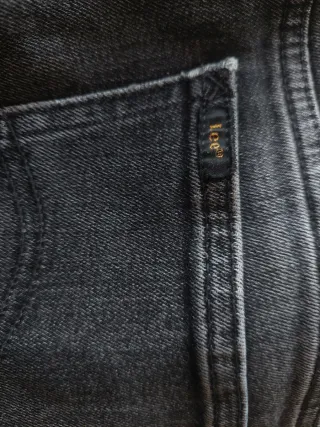 Lee Rider jeans gris oscuro W34 L30 corte recto