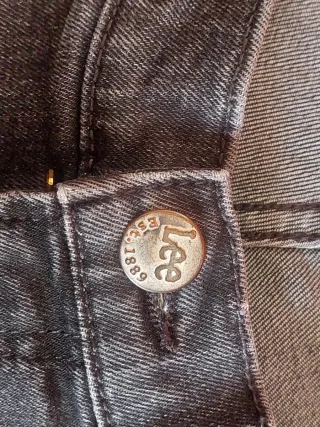 Lee Rider jeans gris oscuro W34 L30 corte recto