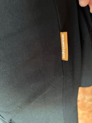 Vestido negro con flores