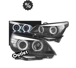 CB FAROS XENON BMW SERIE 5 E60 05-07 OJOS ANGEL CCFL FONDO N
