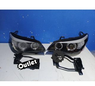 CB FAROS XENON BMW SERIE 5 E60 05-07 OJOS ANGEL CCFL FONDO N