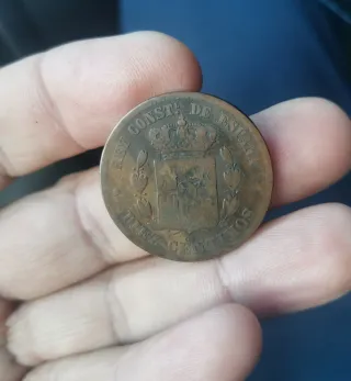 Lote 2 Monedas 10 Céntimos Alfonso XII
