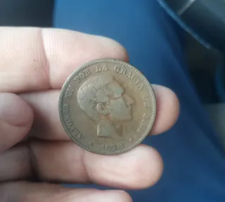 Lote 2 Monedas 10 Céntimos Alfonso XII