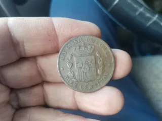 Lote 2 Monedas 10 Céntimos Alfonso XII
