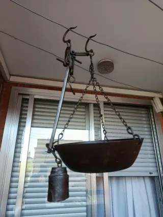 Báscula Romana Antigua Hierro 1954