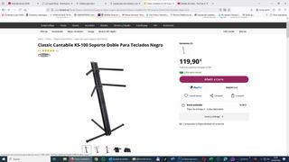 Soporte Teclado Ajustable. Pianistas.