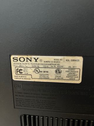Televisión Sony Bravia 32”